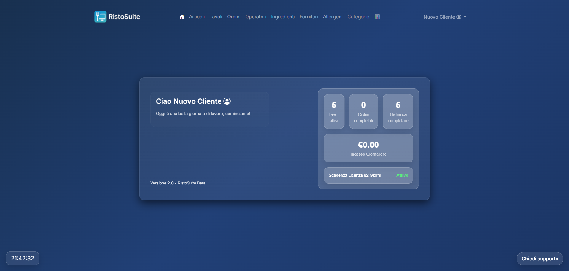 RistoSuite Home Page